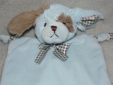Bearingtons dog comforter soft toy blue puppy blankie