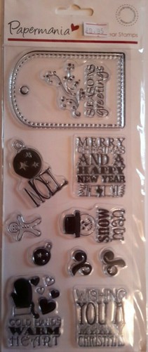 Christmas clear rubber - christmas, stamps