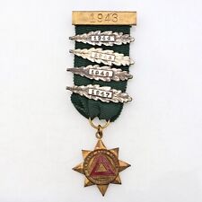 1943 10 Year SAFE DRIVING MEDAL with Bars 1944/45/46/47 - Fattorini And Sons