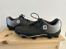 FootJoy DNA Helix Golf Shoes Black/Silver 53318 Men's sz 10 M Great Condition