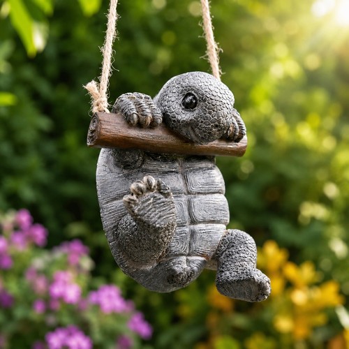 Hanging baby tortoise - hanging,