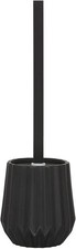 Sealskin Arte Toilet Brush and Holder, Ceramic, Black, 11.8 x 26 x 11.8 cm