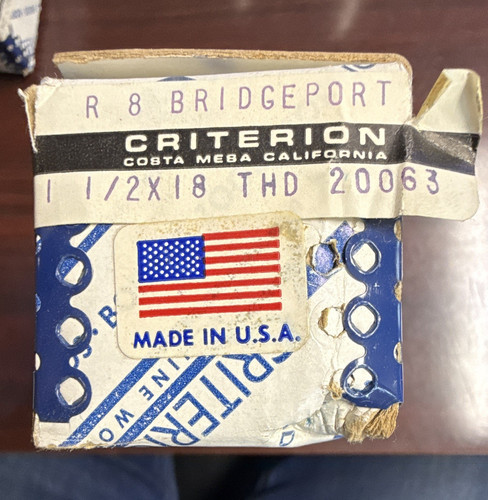 Criterion bridgeport r8 - criterion, r