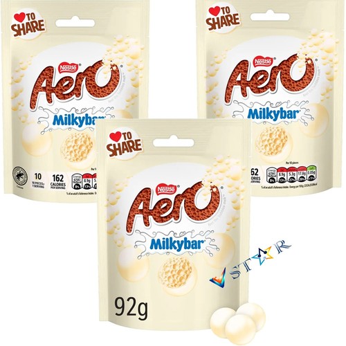 Aero milkybar bubbles bag 92g - bubbles,