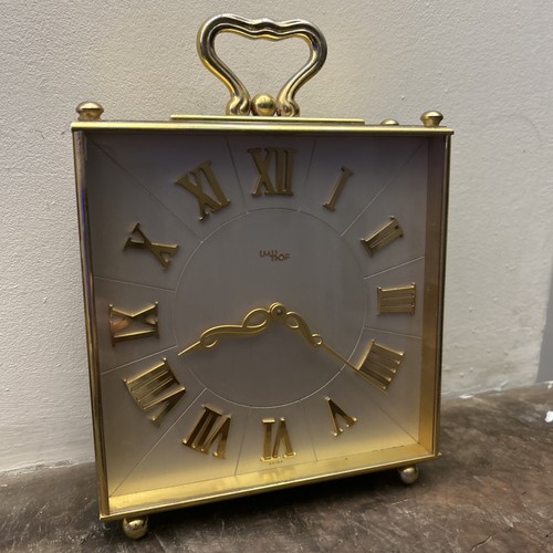 Imhof vintage brass clock - vintage,
