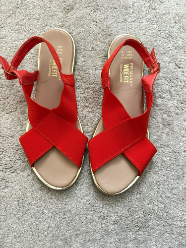 Primark wide fit red strappy - primark,