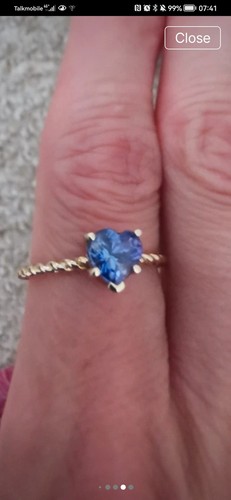 9ct gold aaa tanzanite ring - 9ct,