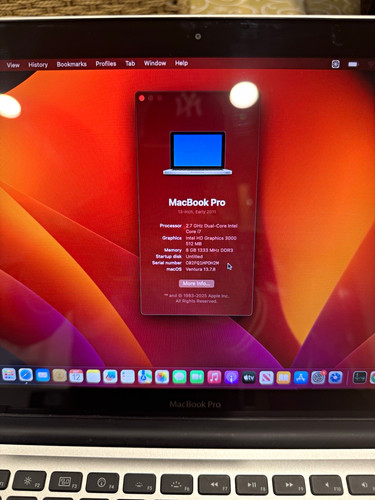 Apple macbook pro a1278 3in - macbook, 13.3in