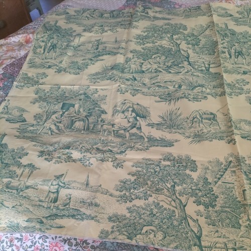 French toile jouy yellow - french,