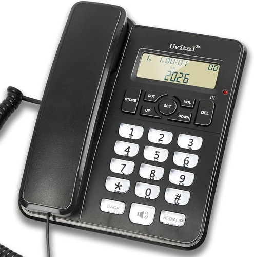 Corded landline phone with - corded,