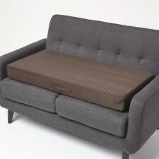 Quilted Cotton 2 Seater Booster Cushion with Removable Cover Sofa Seat Pad