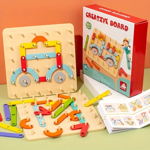 Wooden creative busy boards - busy,