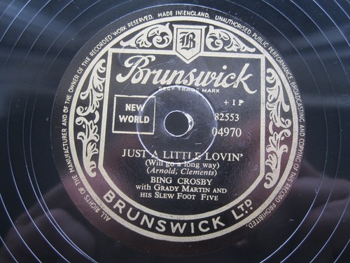 Bing crosby rpm - bing, 78