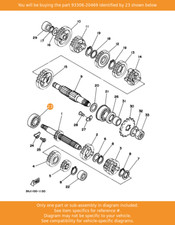 YAMAHA Bearing, 93306-20469