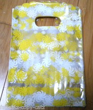 100 x CLEAR PLASTIC YELLOW