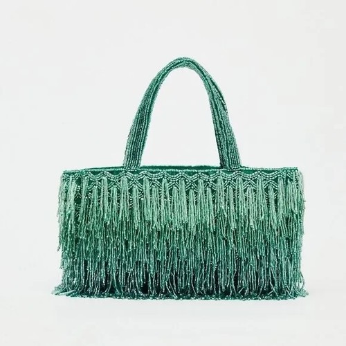 Zara beaded sequined shoulder - sequined,