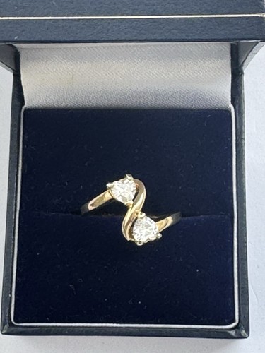 18kt gold filled ring heart - ring,