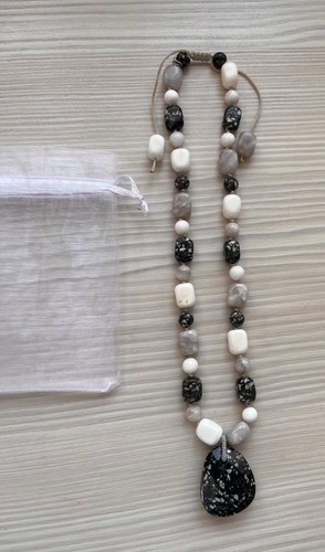 Lola rose necklace black - necklace,