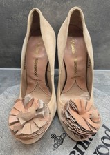Vivienne Westwood Beige Suede High Heel Court Shoes Size UK4/EU37