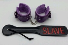 Fuzzy Purple Handcuffs