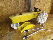 Lawn Sprinkler Garden travelling Hose Nelson Cast Iron Yellow Tractor rain train