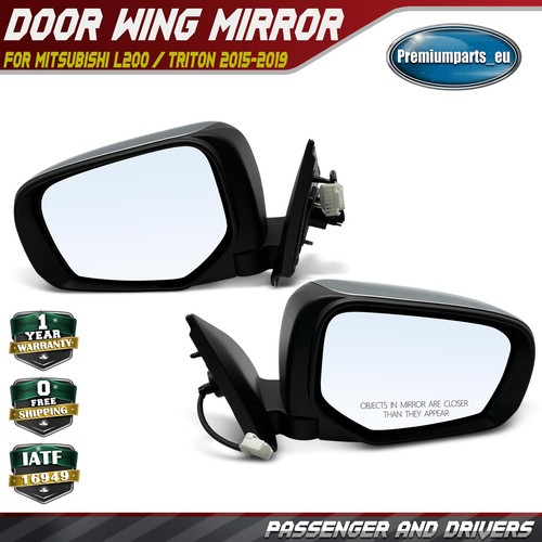Pair electric door wing mirror - wing,