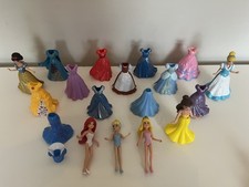 Disney Magiclip Magic Clip Dolls Princesses & Dresses Bundle