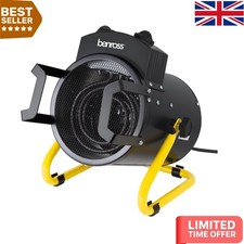 Waterproof 3000W Industrial Fan Heater: Portable, Tilting & Energy Efficient