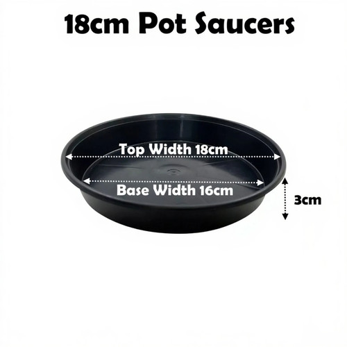 18cm plant pot saucers round - plant,