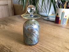 Alum Bay Isle of Wight Iridescent Art Glass Perfume Bottle