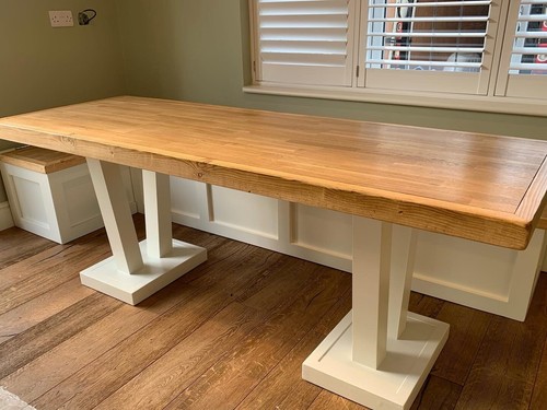 Modern monks bench - modern, oak