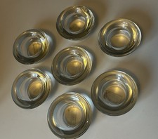 IKEA 7x CLEAR Glass Tea Light Candle Holders Party / Wedding Table Decor