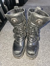 Rock/Goth Boots In Black Great Condition Size 5