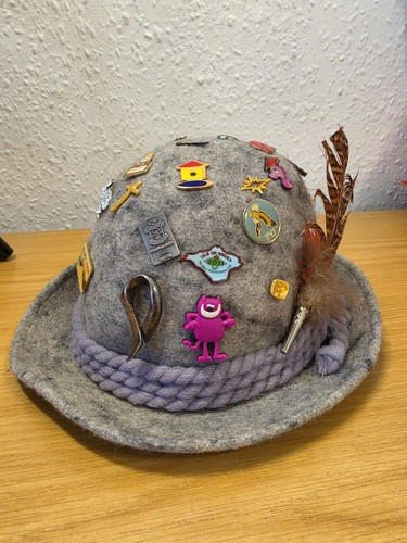 Vintage grey tyrolean wool - grey,