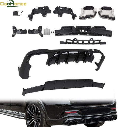 Rear diffuser tail pipes amg - diffuser,