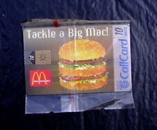 MCDONALDS BIG MAC ~ EIREANN IRISH PHONECARD ~ MINT SEALED ~  IRELAND 10 UNITS