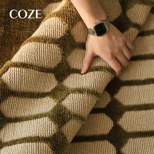Olive green geometric pattern - green,