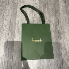 HARRODS green Gift Bag - Small