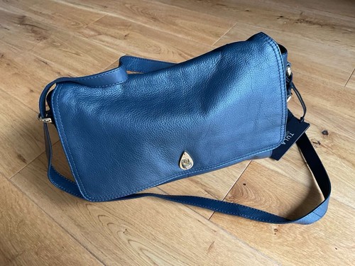 Tula navy leather shoulder - tula,