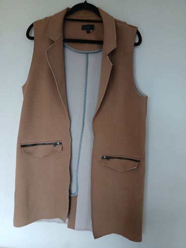 Topshop camel sleeveless - camel,