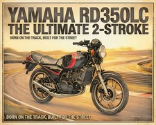 Yamaha RD350LC Metal Sign