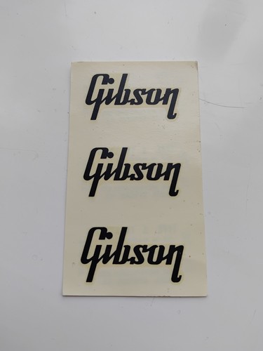 Gibson headstock decal label - gibson,