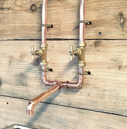 Swivel spout rustic - rustic, copper