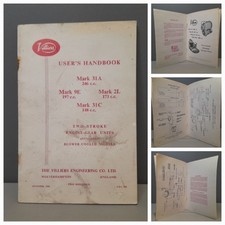 Villiers Users Handbook Two-Stroke Engine-Gear Units DECEMBER 1959 31A 9E 2L 31C