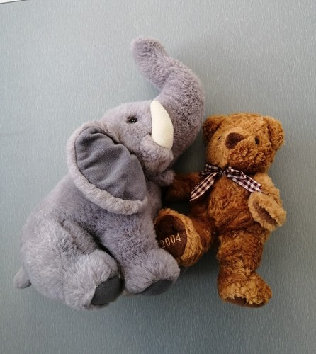 Soft toys a lilac elephant - ,