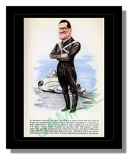 Sallon picture of Eric Oliver Norton Watsonian sidecar free p&p UK