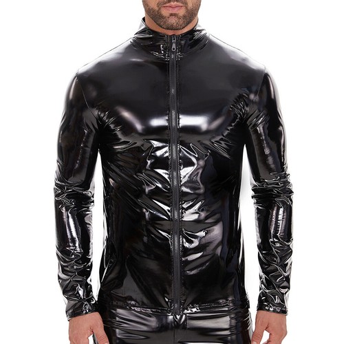 Mens shiny metallic pvc - mens,