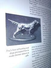 Fey Antique Slot Machine Company Bronze Hunting Dog Statue 