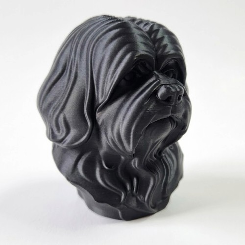 Lhasa apso dog bust - lhasa,