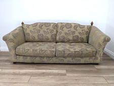 SOFA 3 Seater Knoll Style Floral Patterned Removable Cushions FREE DELIVERY